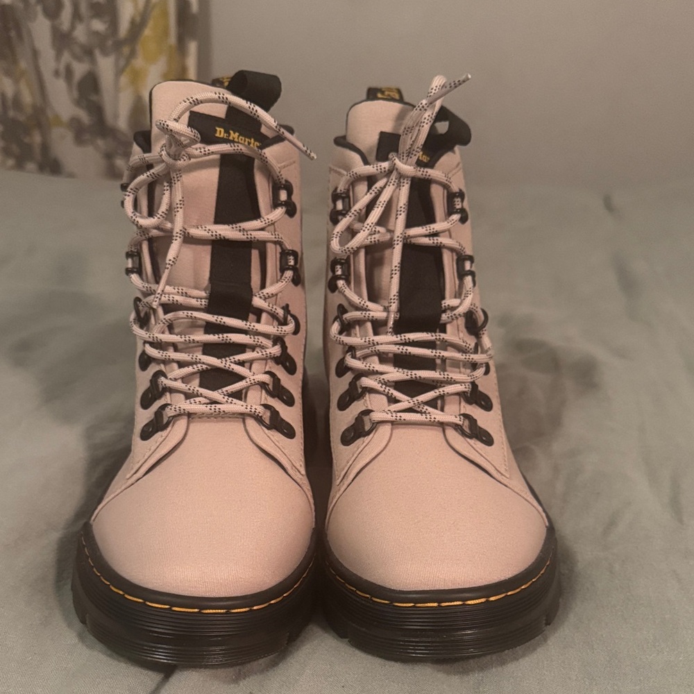 Dr. Martens Women's Cream Combat Boots
